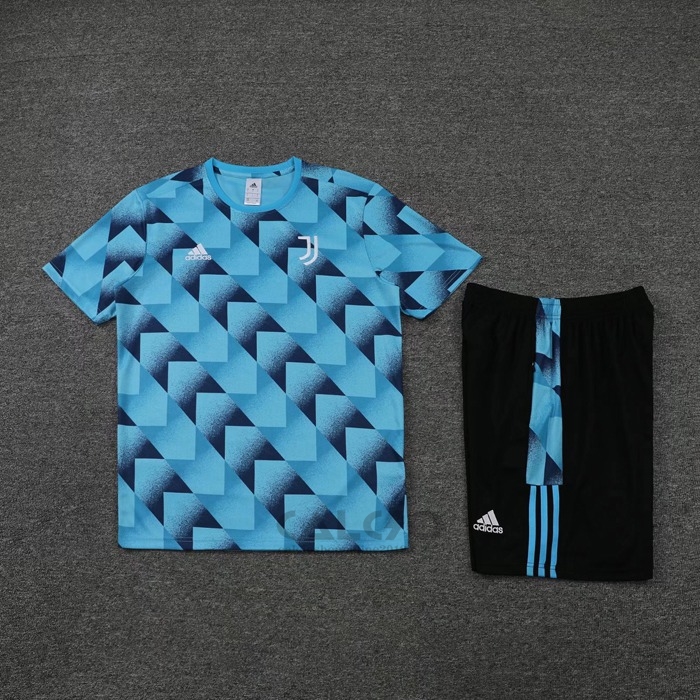 Tuta da Track Juventus Manica Corta 2022-2023 Blu - Pantaloncini